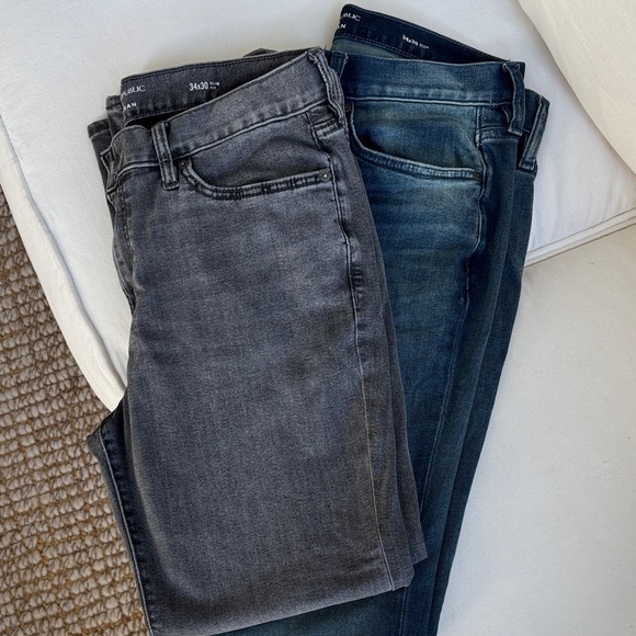 Banana Republic Bundle- Men's Blue and Gray Travel Jeans - Picture 10 of 12